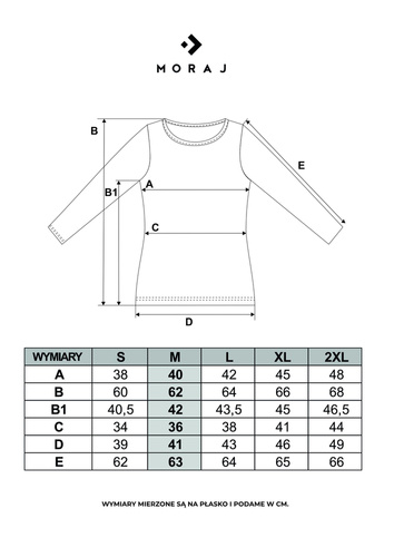 BD900-420-L Bluzka damska Moraj - jeansowy