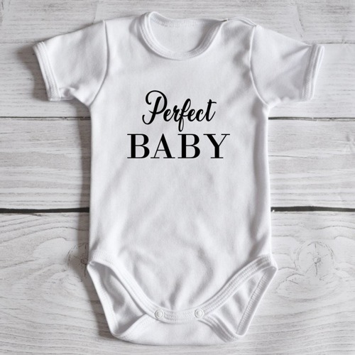 Body krótki rękaw "Body Perfect BABY" Moocha czarne