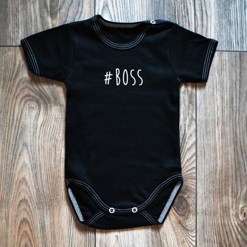 Body krótki rękaw "#boss" Moocha biały