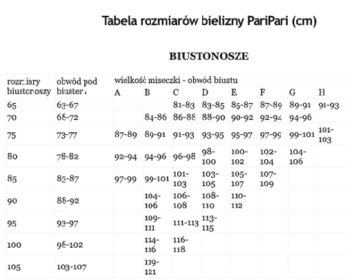 Cleo II Biustonosz push-up PariPari - beżowy