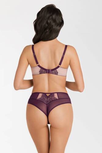 Gorsenia K 803 Violet  Figi damskie brazyliany -fioletowy