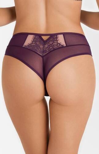 Gorsenia K 803 Violet  Figi damskie brazyliany -fioletowy