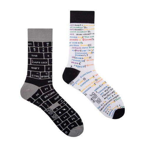 Informatyczne Skarpety Męskie/Damskie  Spox Sox  multicolor 