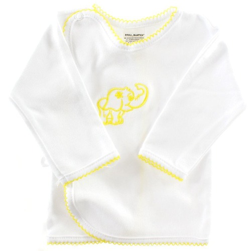 Koszulka niemowlęca z haftem - biały Martex