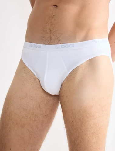 Men Basic Mini Slipy męskie Sloggi- white