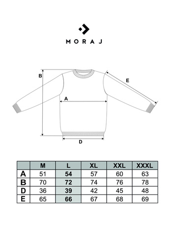 OMS4500-001 Sweter męski Moraj - szary