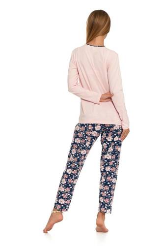 PDD5000-002, PDD5600-003 Piżama damska długi rękaw, długie spodnie Moraj - różowy