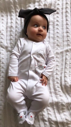 Pajac niemowlęcy "WHITE ORGANIC" Makoma 