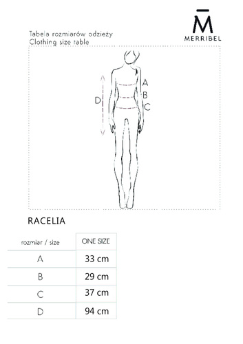 Racelia Beige Sukienka damska Merribel 