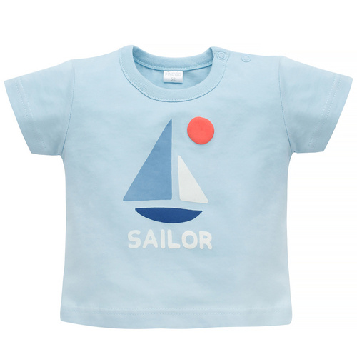 Sailor T-shirt chłopięcy z krótkim rękawem Pinokio - niebieski