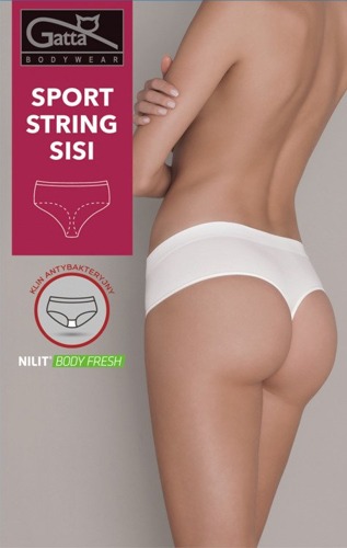 Stringi damskie Sport Sisi Gatta biały  