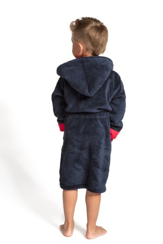 Szlafrok dziecięcy Kids Delfino Envie navy/red