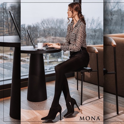 Tina Soft Touch Rajstopy Damskie Mona 60den - black coffee M