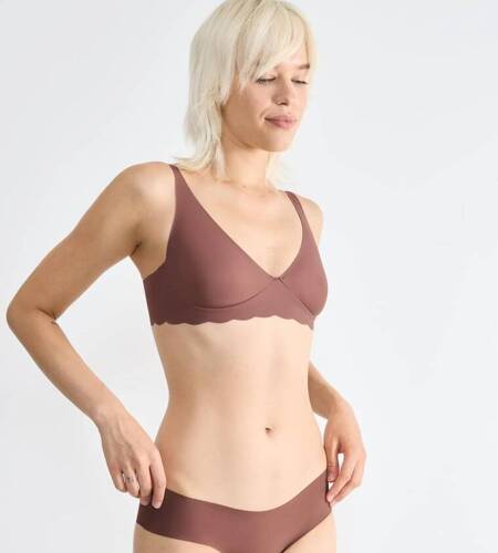 Zero Microfibre 2.0 Soft bra Miękki biustonosz Braletka Sloggi - Cameo