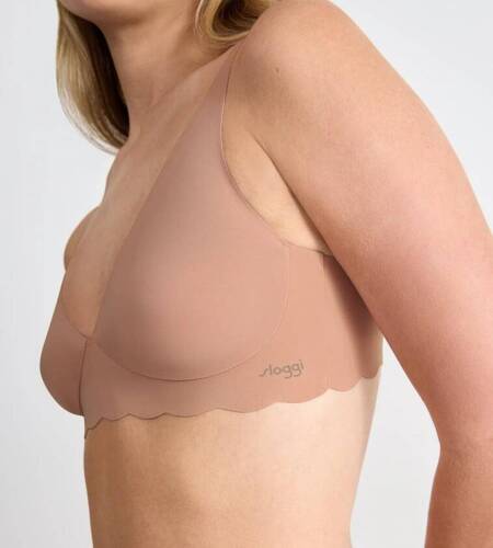 Zero Microfibre 2.0 Soft bra Miękki biustonosz Braletka Sloggi - Cameo brown